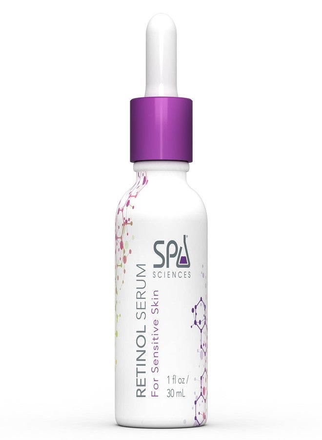 Spa Sciences - Retinol Serum - Made in the USA - Revitalizing Formula - With Bakuchiol, Turmeric, and Chamomile - Revive, Firm, Brighten - Vegan - For Sensitive Skin and All Skin Types - 1oz - Image 1
